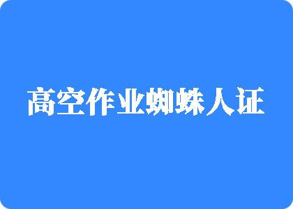 草大鸡吧的视频高空作业蜘蛛人证